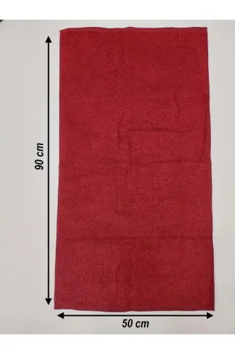 12-Pack Burgundy Hairdresser Barber Towel 50x90 | Professional Hair Drying Towel Value Set - Burgundy - 4
