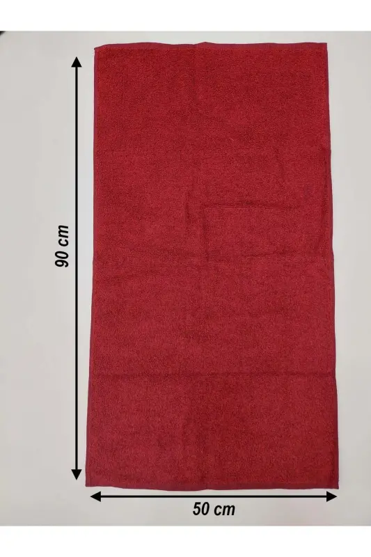 12-Pack Burgundy Hairdresser Barber Towel 50x90 | Professional Hair Drying Towel Value Set - Burgundy - 4