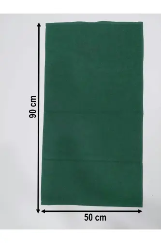 12-Pack Green Hairdresser Barber Towel 50x90 | Professional Hair Towel Economy Set - Green - 4
