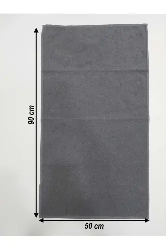 12-Pack Grey Hairdresser Barber Towel 50x90 | Professional Hair Drying Towel Economic Set - Grey - 4
