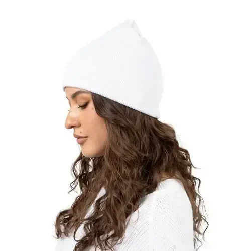 12 Pack Winter Beanie Hats for Men Women, Warm Cozy Knitted Cuffed Skull Cap, Wholesale - 5