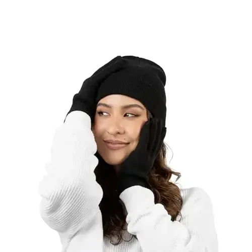 12 Pack Winter Beanie Hats for Men Women, Warm Cozy Knitted Cuffed Skull Cap, Wholesale - 7