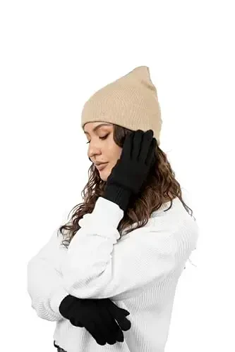 12 Pack Winter Beanie Hats for Men Women, Warm Cozy Knitted Cuffed Skull Cap, Wholesale - 7