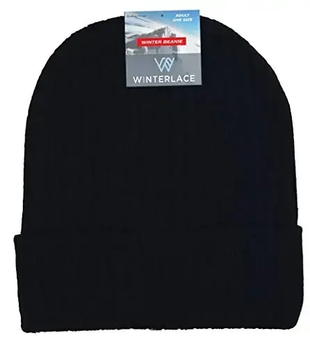 12 Pack Winter Beanie Hats for Men Women, Warm Cozy Knitted Cuffed Skull Cap, Wholesale - 4