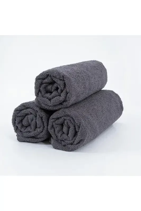 12 Pcs 50x90 cm. Sport, Fitness, Hairdresser, Barber Towel Stain Resistant, Antibacterial Wholesale Towel-Dark Gray - 2