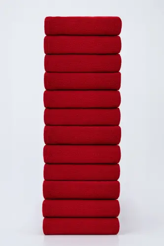 12 Pcs 50x90 cm. Sports, Fitness, Hairdresser, Barber Towel Stain-Resistant, Antibacterial Wholesale Towel 