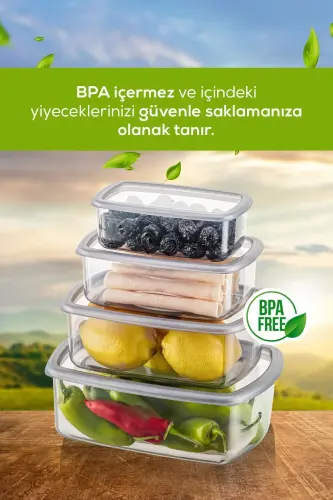 12-Piece Airtight Food Storage Container Set Anthracite 3x(250-500-750-1200 ML)-Anthracite - 3
