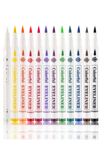 12 Renk Pen Eyeliner Seti - 3