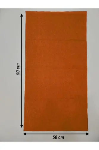 12 штук, Оранжевое парикмахерское полотенце 50x90 | Профессиональное полотенце для сушки волос Экономичный набор - Оранжевый - 3