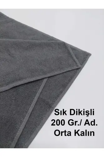 12 talik Kulrang Sartarosh Sochiqi 50x90 | Professional Soch Quritish Sochiqi Iqtisodiy To'plam - Kulrang - 3