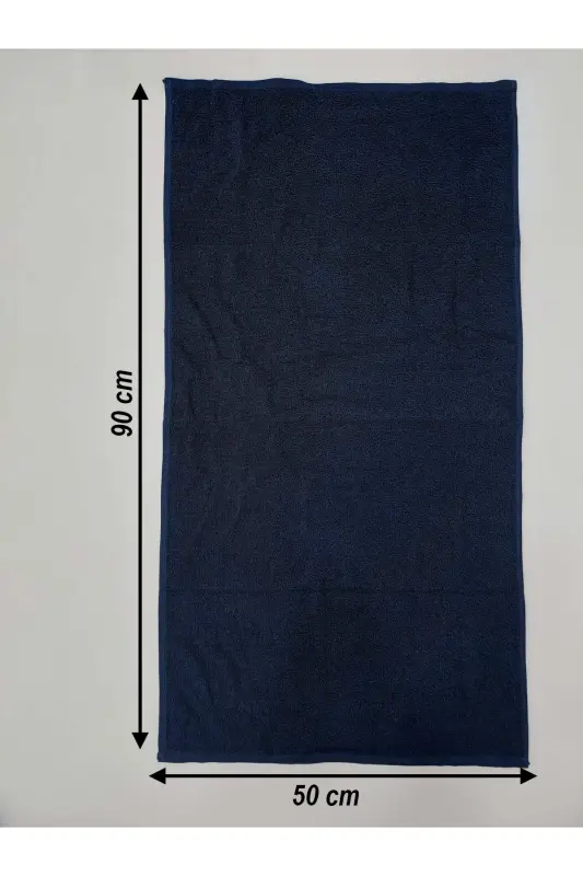 12 talik To'q ko'k Sartaroshxona sochiqi 50x90 sm. | Professional soch quritish sochiqi Iqtisodiy to'plam - To'q ko'k - 5