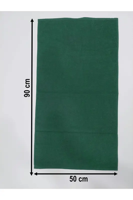 12 talik Yashil Sartarosh Sochiqi 50x90 | Professional Soch Sochiqi Iqtisodiy To'plam - Yashil - 4