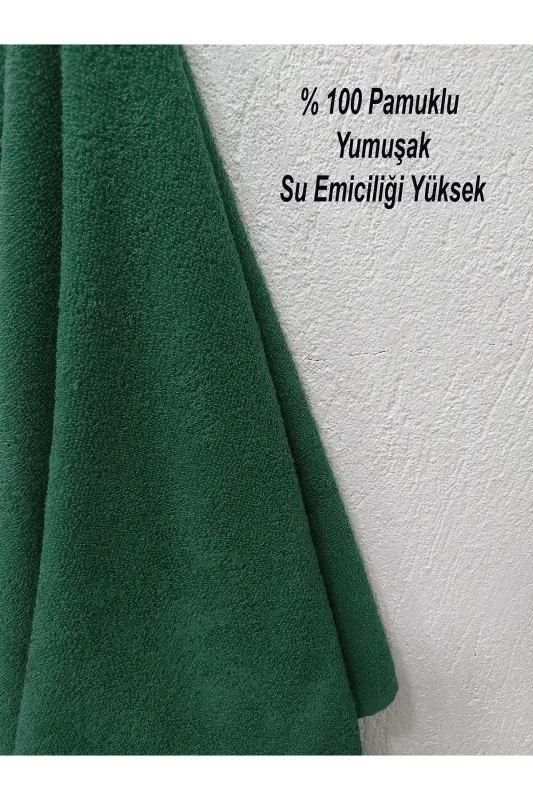 12 talik Yashil Sartarosh Sochiqi 50x90 | Professional Soch Sochiqi Iqtisodiy To'plam - Yashil - 5
