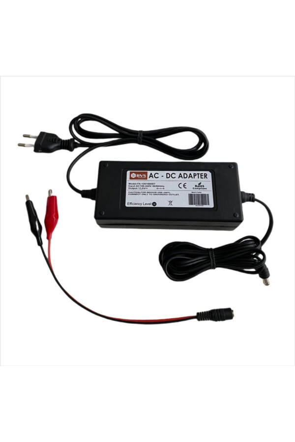 12 Volt Car Battery Charger Adapter Clamp - Automatic Cut-off 12v 3.5a Battery Charger - 2