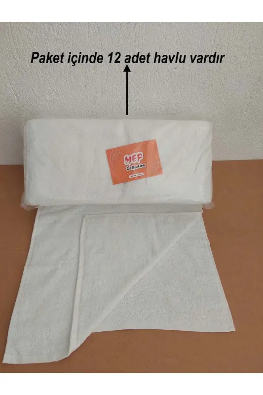 12 White Hairdresser Barber Towels 50x90 | Professional Hair Towel Hygienic Economical Set-White - 5