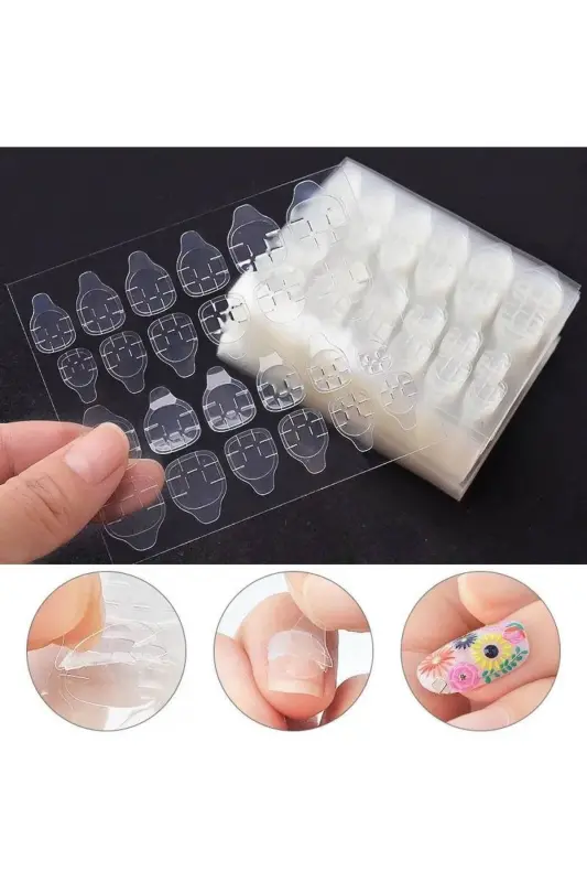 120 Dona Zararsiz Pro Ikkita Tarafli Protez Tirnoq Yopishtirish Tasmasi-120 - 5