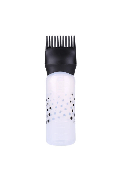 120 ml Plastic Hair Dye Refillable Bottle Hairdresser Hair Dye Comb Applicator Hair Care Bottle - 3