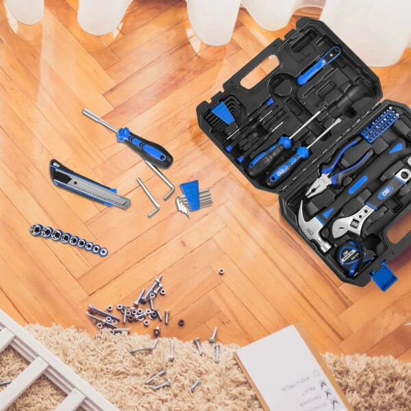 120-Piece Home Repair Tool Set, PROSTORMER General Household Hand Tool Kit with Tool Box Storage Case for Apartment, Garage, Dorm and Office - 7