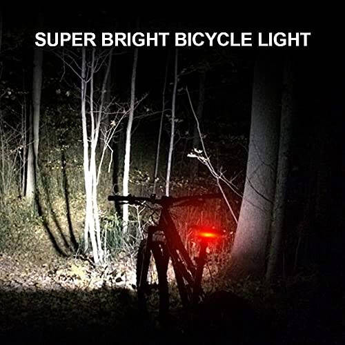 Super Bright Bike Lights for Night Riding,Bike Lights Front and Back,3 LED USB Rechargeable Bicycle Light,Bike Headlight with Power Bank Function,IPX5 Waterproof,3+5 Light Modes - 17