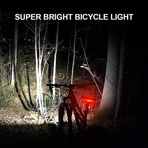 Super Bright Bike Lights for Night Riding,Bike Lights Front and Back,3 LED USB Rechargeable Bicycle Light,Bike Headlight with Power Bank Function,IPX5 Waterproof,3+5 Light Modes - 5