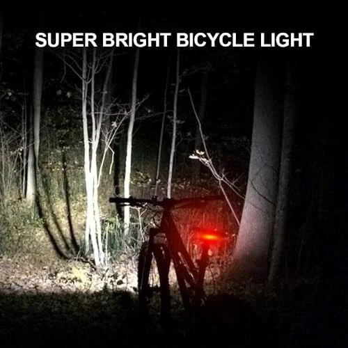 1200 Lumens Bike Lights Front and Back, 3 LED USB Rechargeable Bicycle Light, Super Bright Bike Lights for Night Riding, Bike Headlight with Power Bank Function, IPX5 Waterproof, 3+5 Light Modes - 11