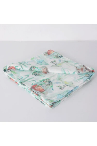 120x120 Chipmunk Muslin Multi-Purpose Blanket 1 Piece - 1