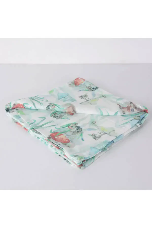 120x120 Chipmunk Muslin Multi-Purpose Blanket 1 Piece - 1