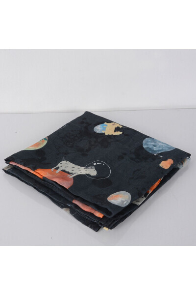120x120 Galaxy Dog Muslin Multi-Purpose Cover 1 Piece - HOME HARMONY (1)