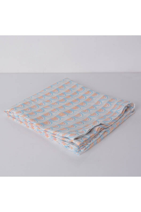 120x120 Rainbow Muslin Multi-Purpose Blanket 1 Piece - 2