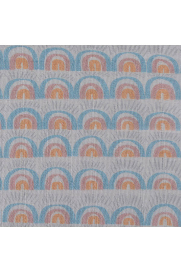 120x120 Rainbow Muslin Multi-Purpose Blanket 1 Piece - 3