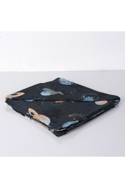 120x120 см Муслиновое многоцелевое одеяло Galaxy Cat, 1 шт. - HOME HARMONY