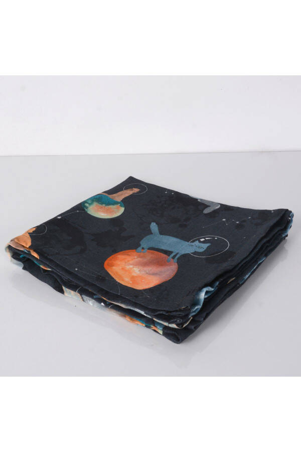 120x120 см Муслиновое многоцелевое одеяло Galaxy Cat, 1 шт. - 2