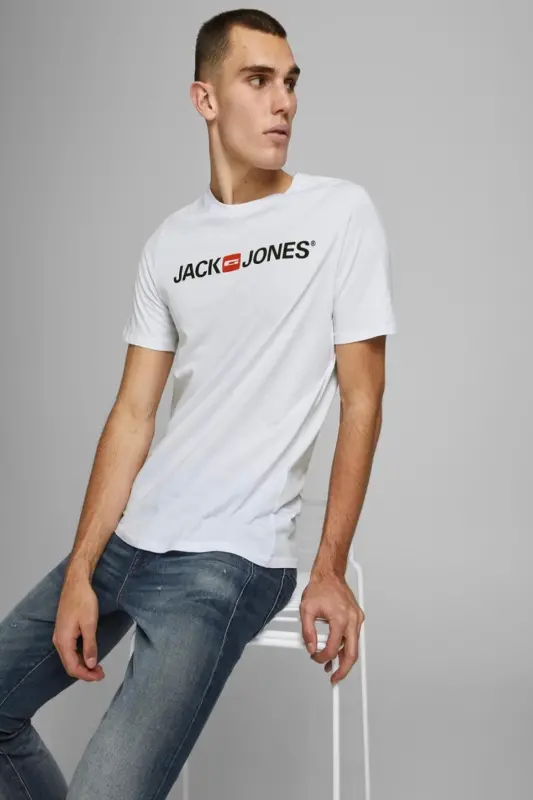 12137126 Erkak Jjecorp Logo Tee Ss Crew Neck Noos T-shirt-Oq - 7