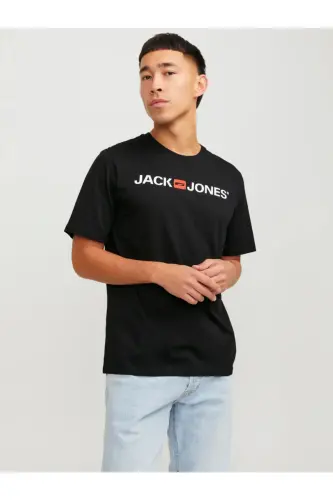 12137126 Erkak Jjecorp Logo Tee Ss Crew Neck Noos T-shirt-Qora 