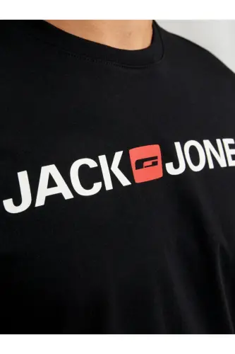 12137126 Erkak Jjecorp Logo Tee Ss Crew Neck Noos T-shirt-Qora - 4