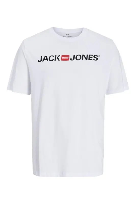 12137126 Erkek Jjecorp Logo Tee Ss Crew Neck Noos T-shirt-Beyaz - 1