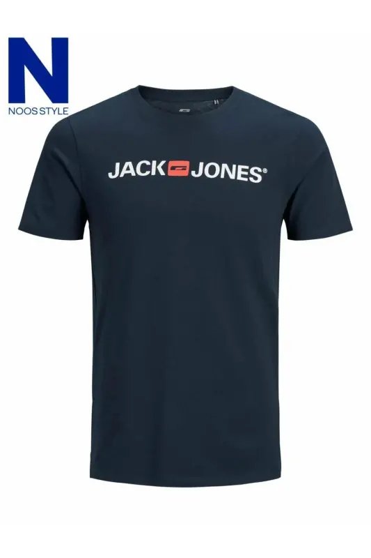 12137126 Erkek Jjecorp Logo Tee Ss Crew Neck Noos T-shirt-LACİVERT - 2
