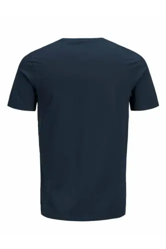 12137126 Erkek Jjecorp Logo Tee Ss Crew Neck Noos T-shirt-LACİVERT - 5