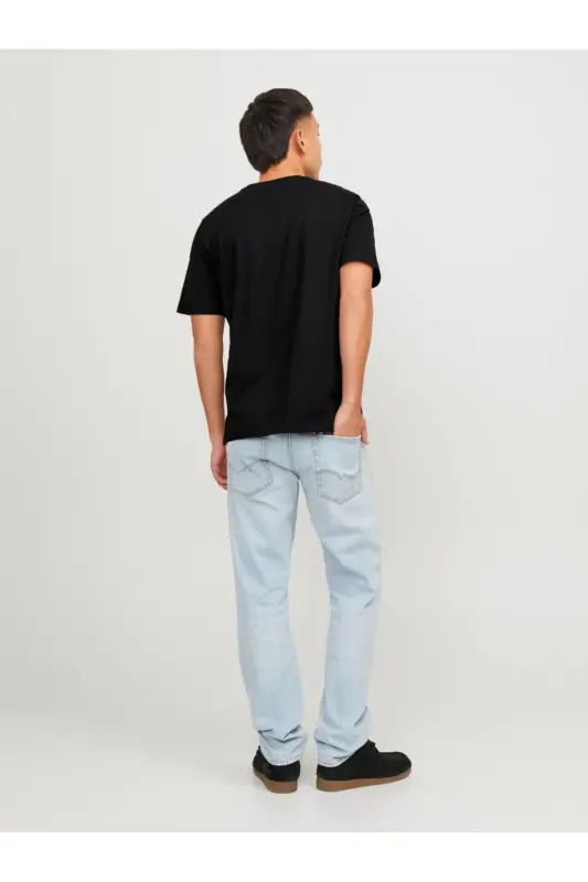 12137126 Erkek Jjecorp Logo Tee Ss Crew Neck Noos T-shirt-Siyah - 2