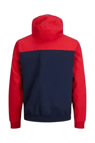 12200208 Jjerush Blocking Hood Bomber Noos Erkak Mont True Red-True Red - 4