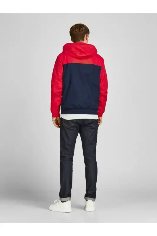 12200208 Jjerush Blockıng Hood Bomber Noos Erkek Mont True Red-True Red - 3