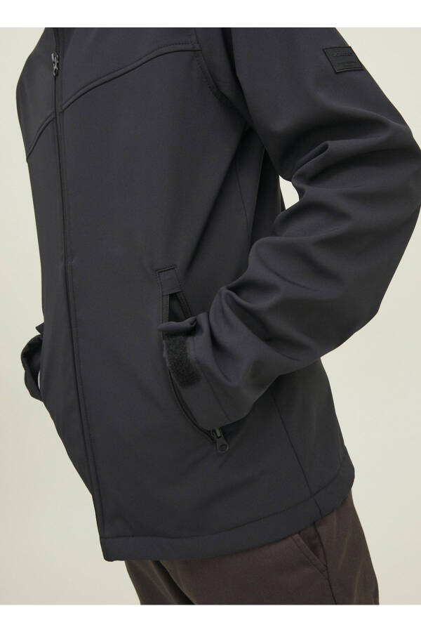 12212363 Jack Jones Jjemarvin Hooded Softshell Noos Men's Jacket Black - 7