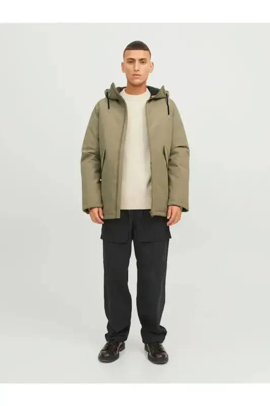 12236010 erkaklar parki-BEJ - JACK & JONES