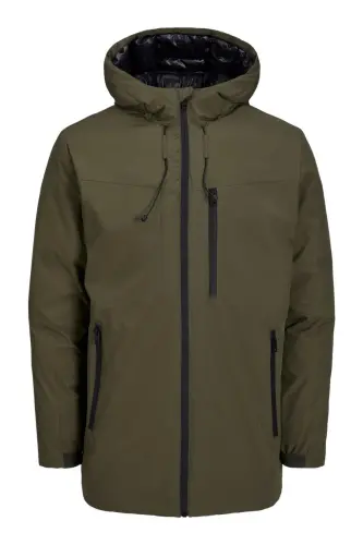 12243225-fw Jcopayne Parka Ln Erkak Parka Kabani-Olive Night - 3