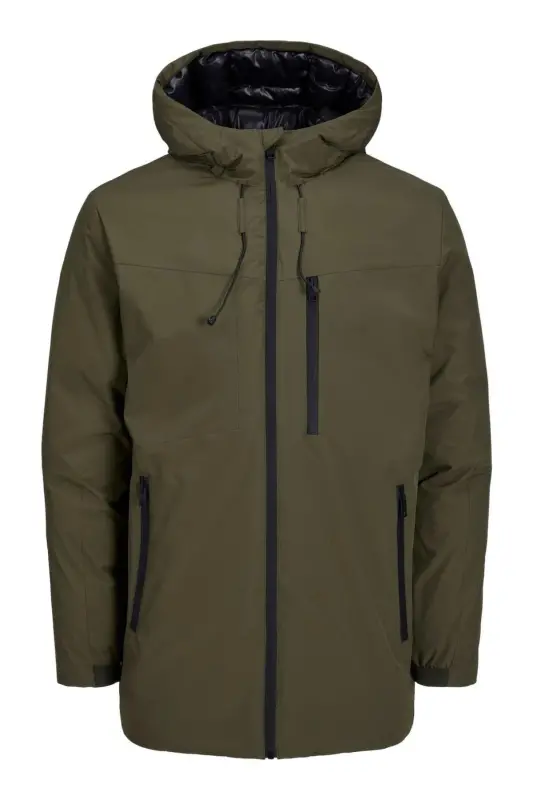 12243225-fw Jcopayne Parka Ln Erkak Parka Kabani-Olive Night - 3