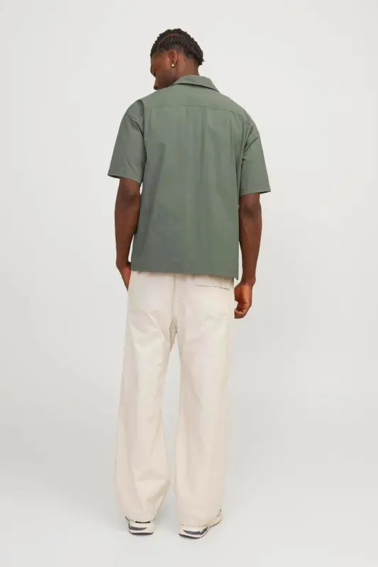 12251280 Jcoaltıtude Relaxed Fit Shirt Ss Мужская рубашка-Agave Green - 2
