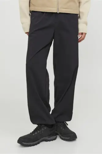12253040 Jpstkarl Jjhook Jogger Ln Ss Erkak Pantolon-Qora - 6