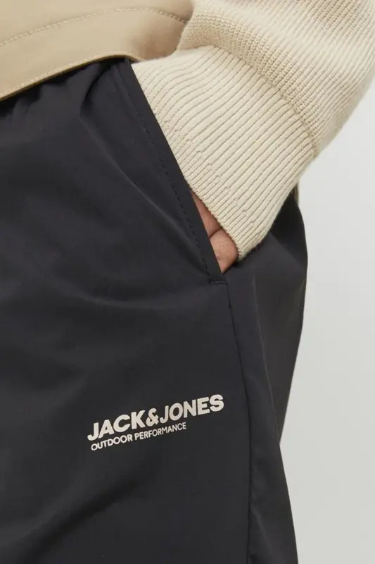 12253040 Jpstkarl Jjhook Jogger Ln Ss Men's Pants-Black - 4