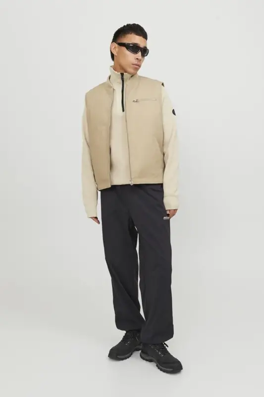 12253040 Jpstkarl Jjhook Jogger Ln Ss Мужские брюки - Черный - JACK & JONES