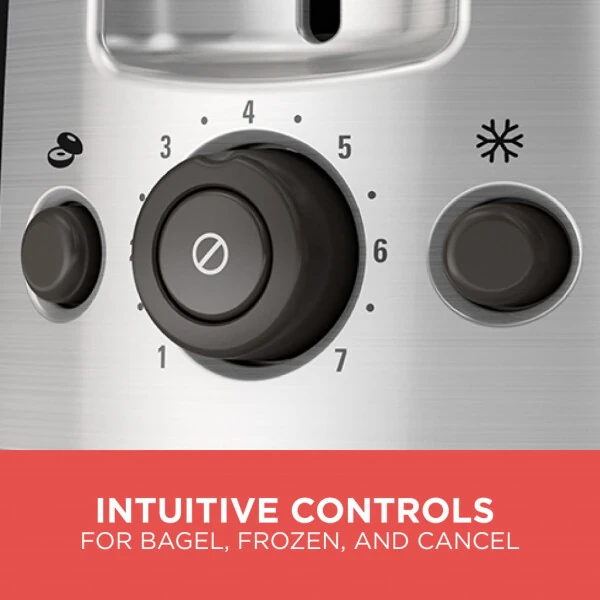 BLACK+DECKER 2-Slice Extra Wide Slot Toaster, Black, Silver, TR1278B - BLACK+DECKER (1)